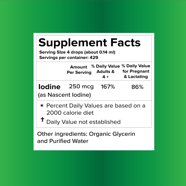 Private Label Organic Nascent Vegan Iodine Liquid Drops - Image 2