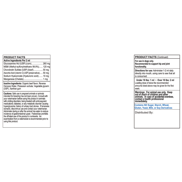 Private Label Liquid Glucosamine and Chondroitin Formula for Small Dogs - Image 2