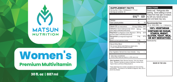 Private Label Liquid Women's Multivitamin 30 OZ - Image 2