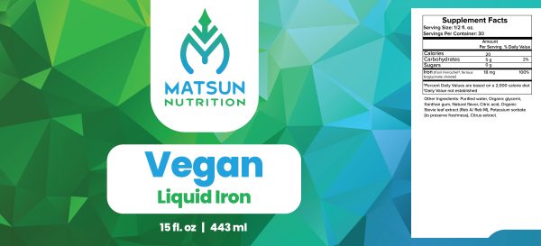 Private Label Liquid Vegan Iron Supplement - Image 2