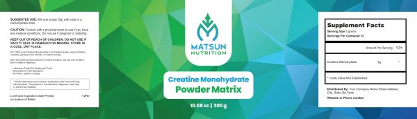 Private Label Creatine Monohydrate Powder Supplement - Image 2